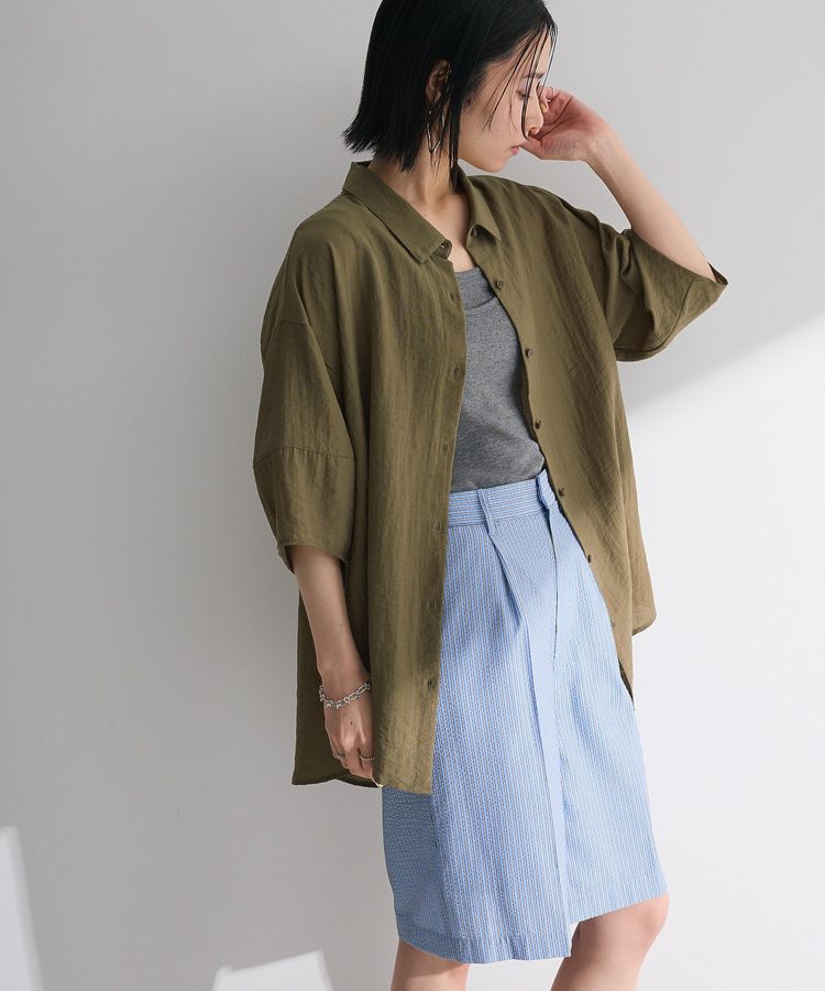 Green Parks「・ELENCARE DUEシアーボリュームスリーブシャツ」|シャツ・ブラウス|