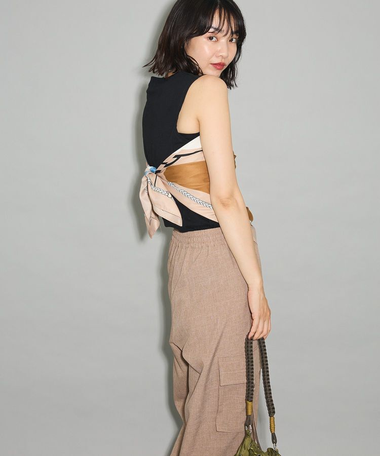 Green Parks「・DOUBLE FLAGS ピグメント切替ノースリTEE」|Tシャツ・カットソー|