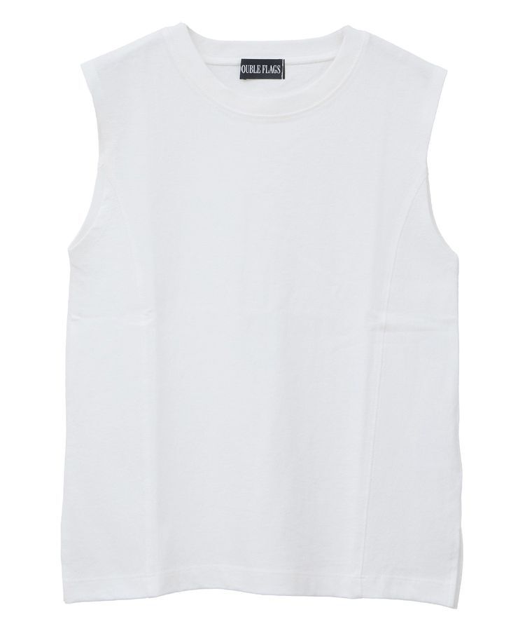 Green Parks「・DOUBLE FLAGS ピグメント切替ノースリTEE」|Tシャツ・カットソー|