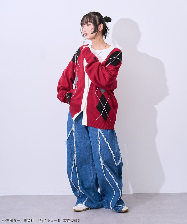 Green Parks「ハイキュー!! アーガイルカーディガン」|カーディガン|