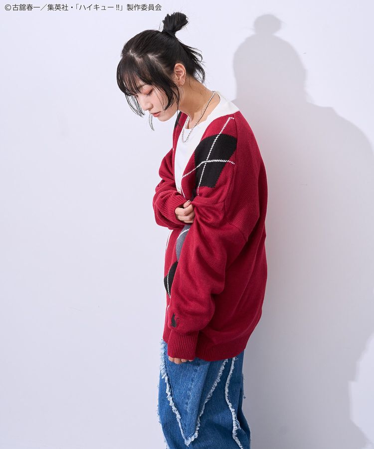 Green Parks「ハイキュー!! アーガイルカーディガン」|カーディガン|