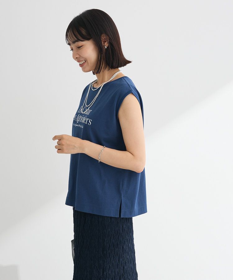 Green Parks「ノースリーブフェミニンロゴプルオーバー」|Tシャツ・カットソー|