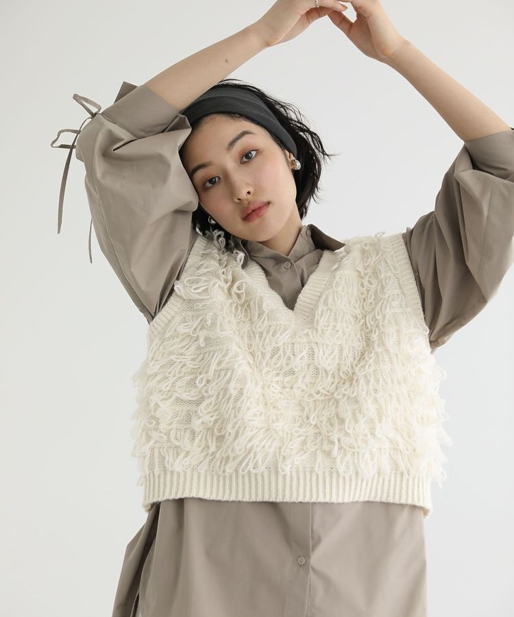 Green Parks「ループニットベスト」|ベスト・ジレ|