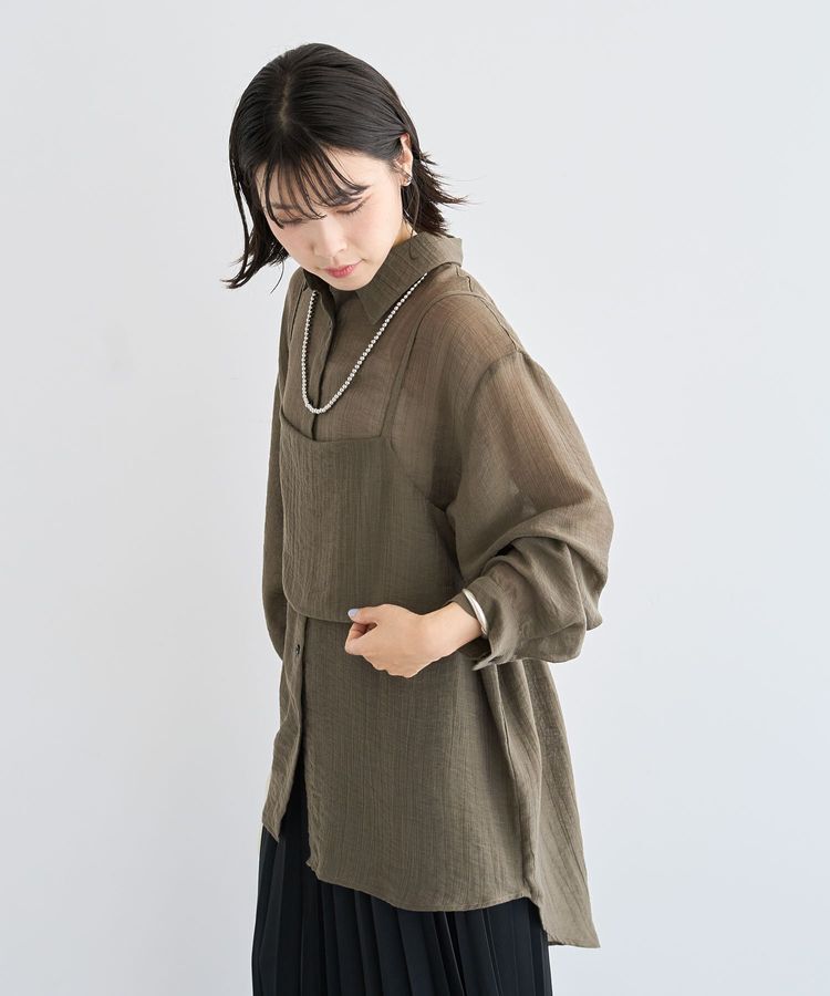 armonia「SET2点シアーシャツ+ビスチェ」|シャツ・ブラウス|