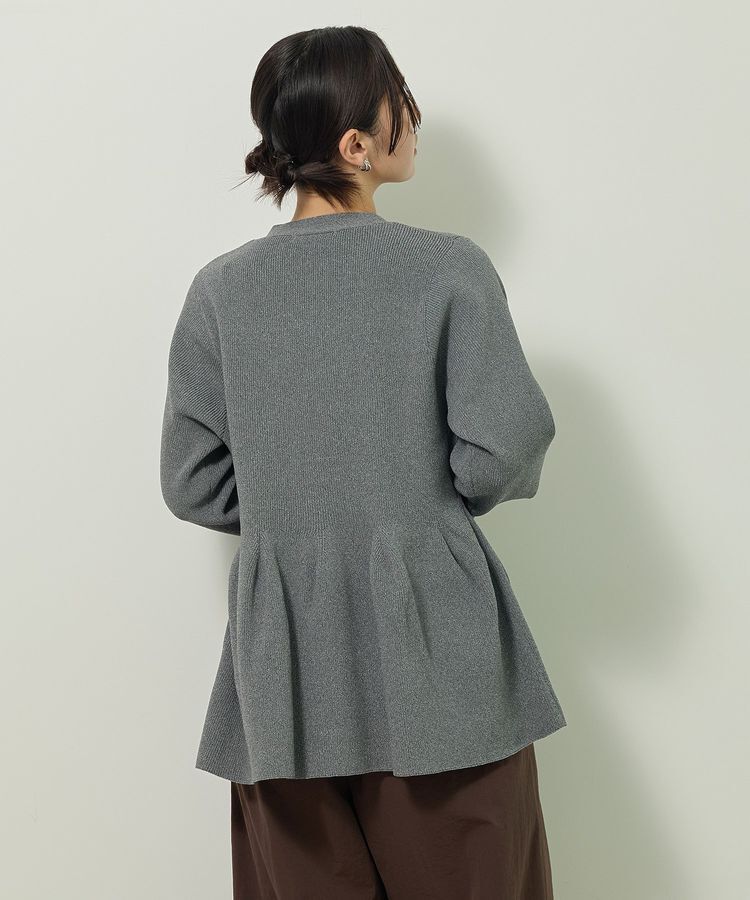 Green Parks「金釦ペプラムニットカーディガン」|カーディガン|