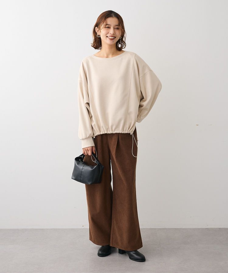 Green Parks「なめらかタッチスウェード調ドロストプルオーバー」|Tシャツ・カットソー|