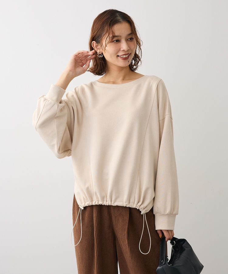 Green Parks「なめらかタッチスウェード調ドロストプルオーバー」|Tシャツ・カットソー|