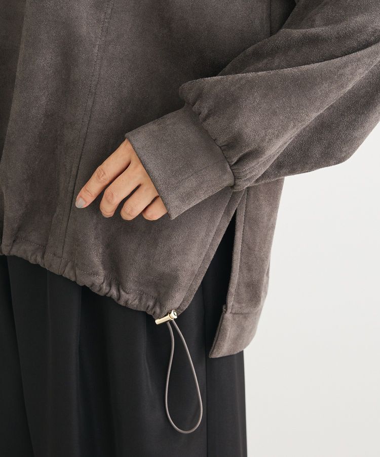 Green Parks「なめらかタッチスウェード調ドロストプルオーバー」|Tシャツ・カットソー|