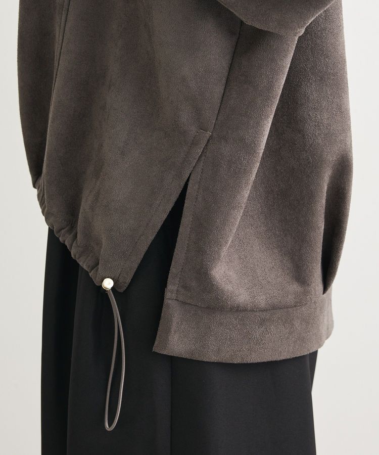 Green Parks「なめらかタッチスウェード調ドロストプルオーバー」|Tシャツ・カットソー|