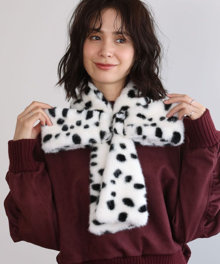 Green Parks「■別注 Casselini リボンティペット」|マフラー|Ivory