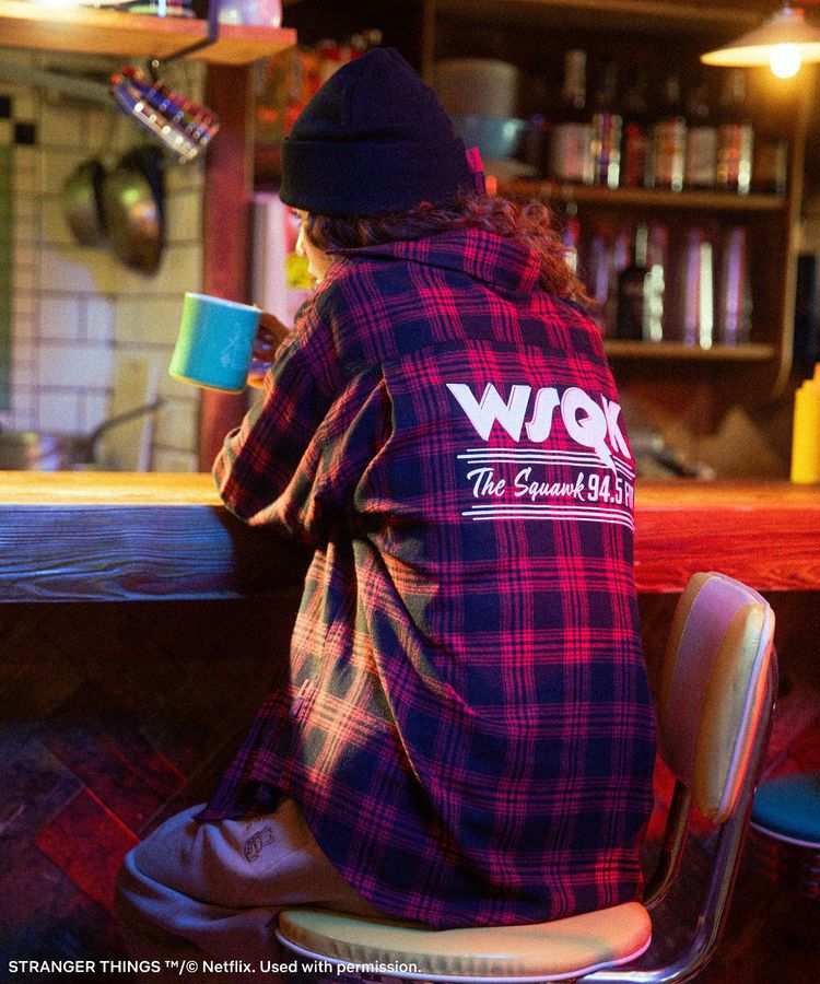Green Parks「■STRANGER THINGS&times;MINNETONKA チェックシャツ」|シャツ・ブラウス|Red