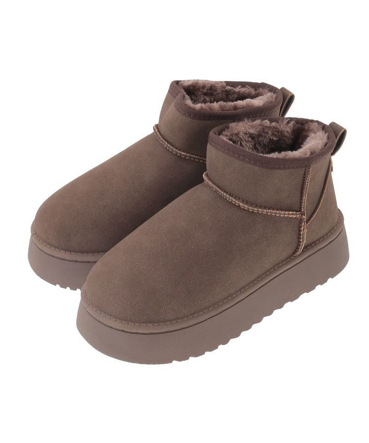 Green Parks「・minia フェイクムートンショートブーツ」|ショートブーツ|