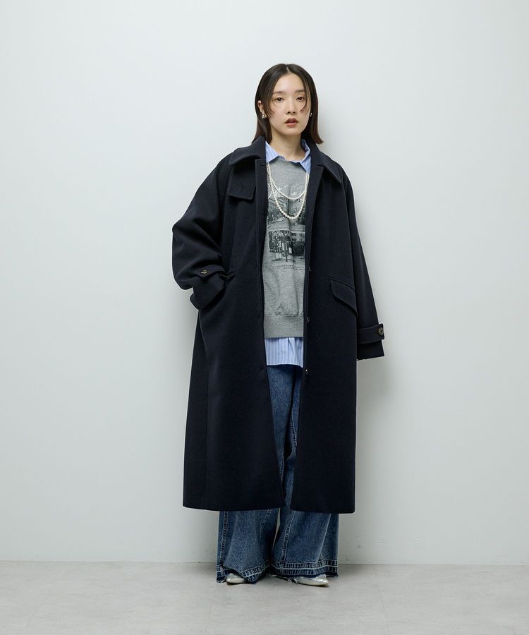 Green Parks「2WAYステンカラーロングコート」|ステンカラーコート|