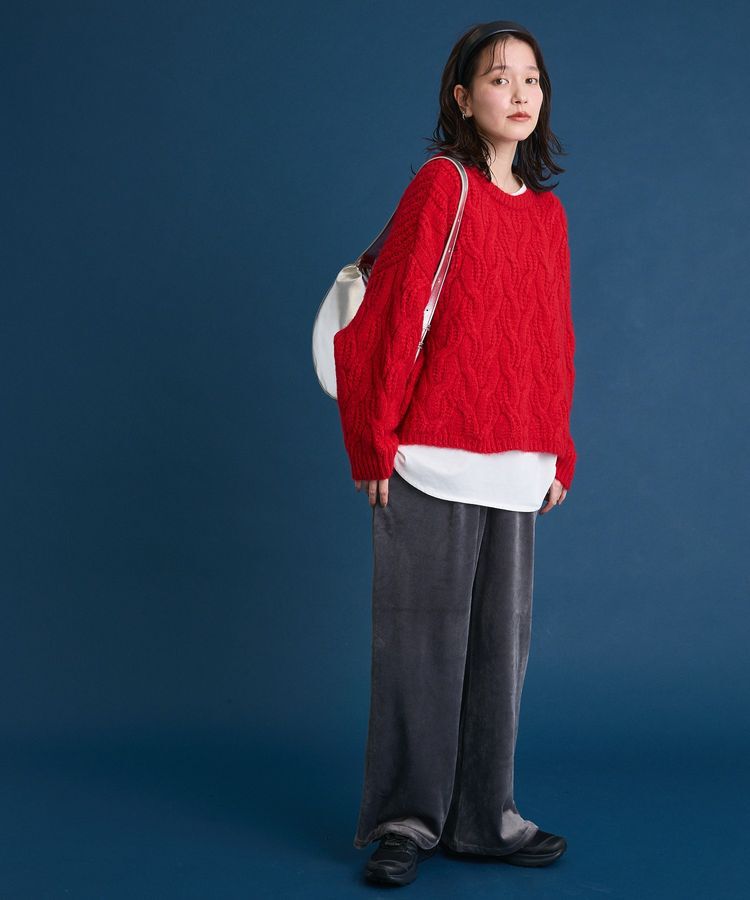 Green Parks「ぽかぽか裏起毛ベロアイージーパンツ」|その他|