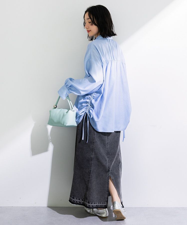 Green Parks「イージーデニムマーメイドスカート」|フレア|
