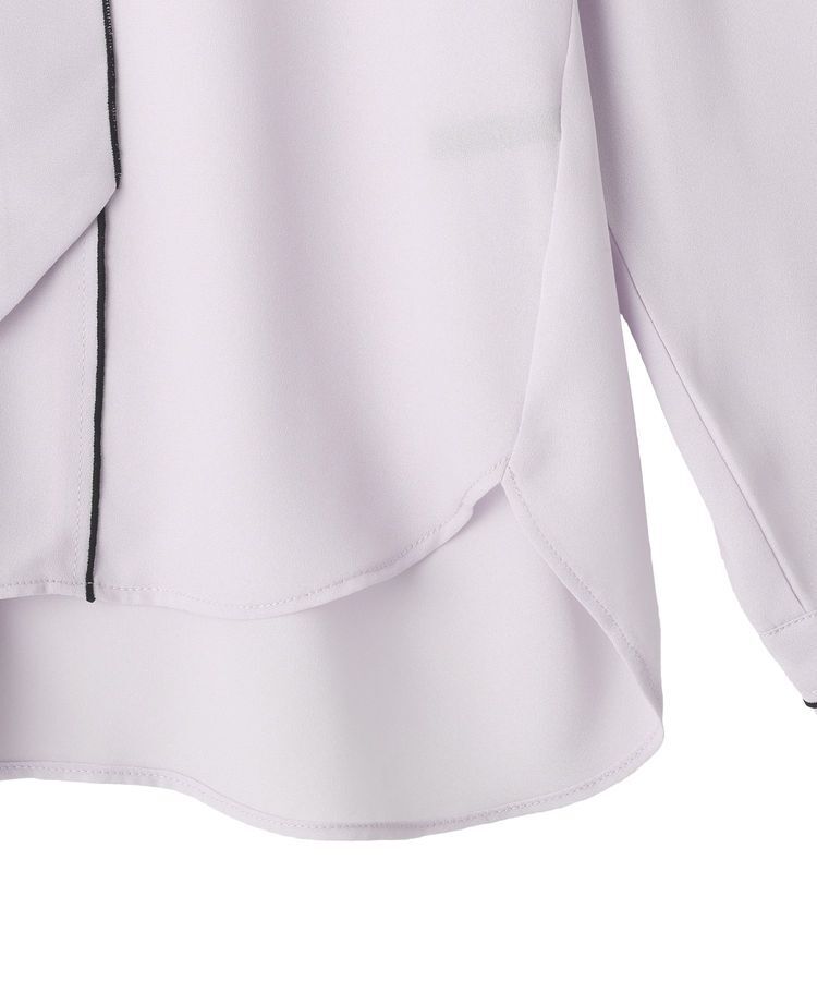 YECCA VECCA「配色ラインボウタイブラウス」|シャツ・ブラウス|