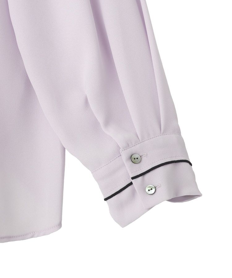 YECCA VECCA「配色ラインボウタイブラウス」|シャツ・ブラウス|