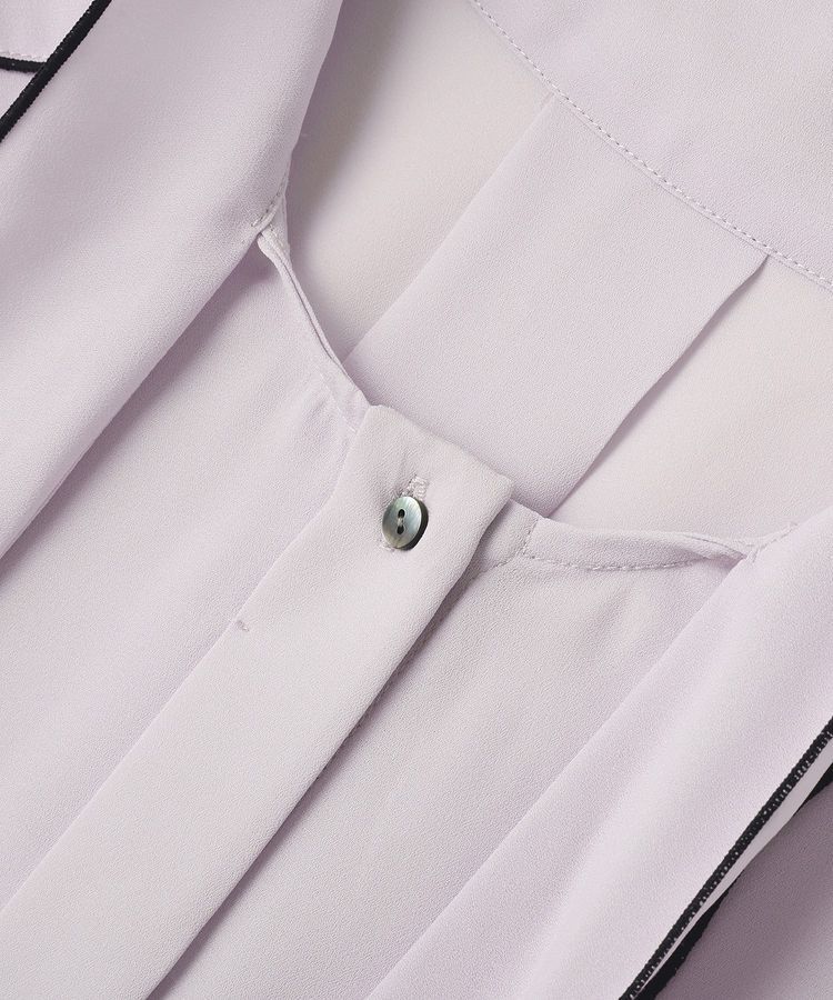 YECCA VECCA「配色ラインボウタイブラウス」|シャツ・ブラウス|