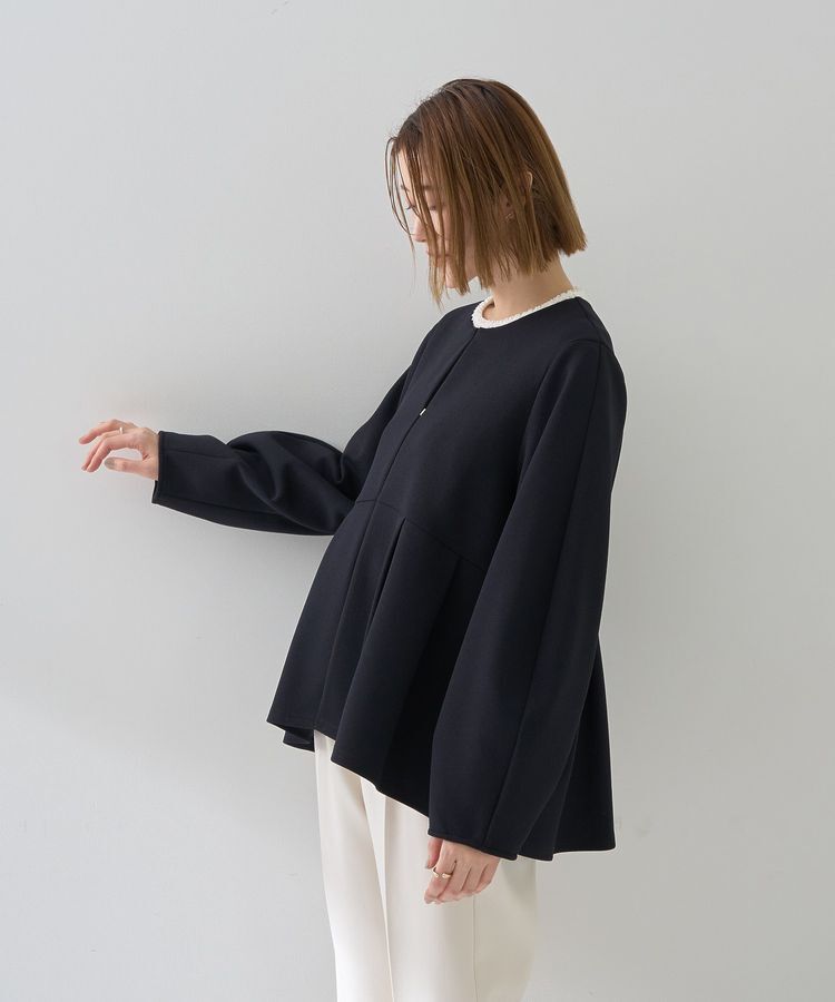 YECCA VECCA「ペプラムジャケット」|テーラードジャケット|
