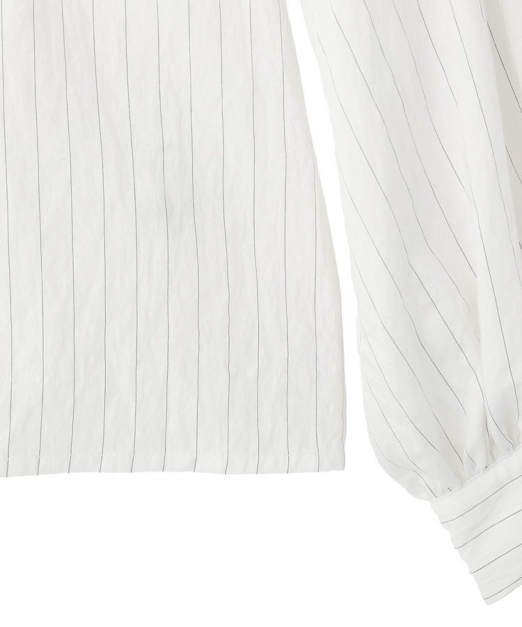 YECCA VECCA「ストライプ柄ラッフルブラウス」|シャツ・ブラウス|