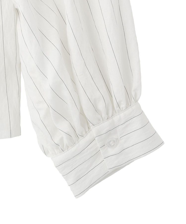 YECCA VECCA「ストライプ柄ラッフルブラウス」|シャツ・ブラウス|