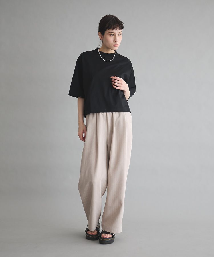 GARAGE OF GOOD CLOTHING「モックネック6分袖プルオーバー」|Tシャツ・カットソー|