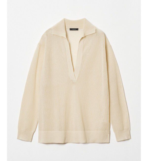 allureville「シアーカノコスキッパーネック プルオーバー」|ニット・セーター|