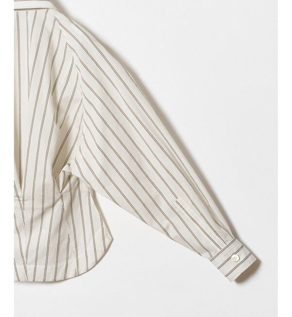 allureville「トリムストライプバックタックシャツ」|シャツ・ブラウス|