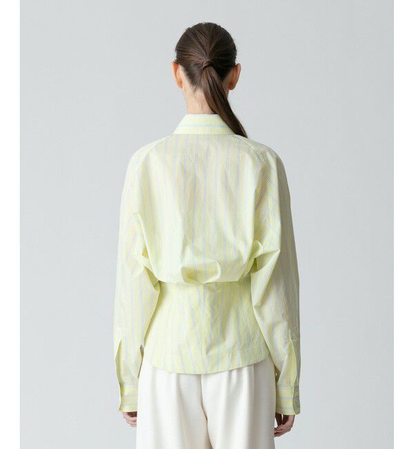 allureville「トリムストライプバックタックシャツ」|シャツ・ブラウス|