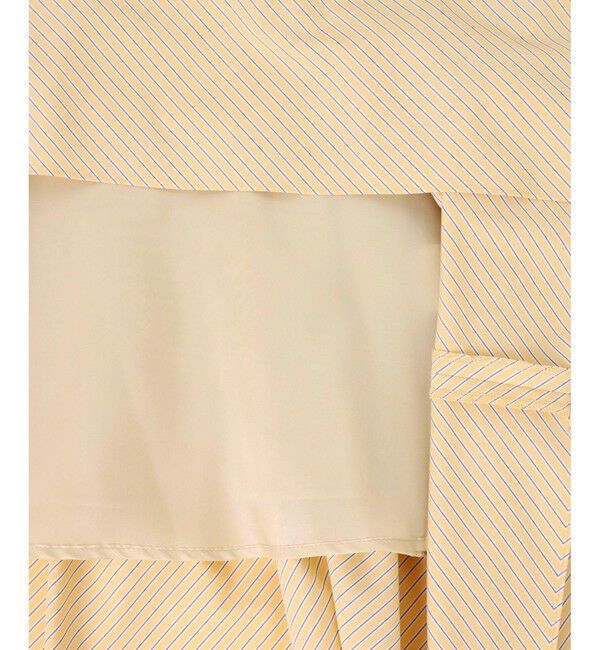 allureville「【セットアップ対応可能】ストライプアシメギャザースカート」|スカート|