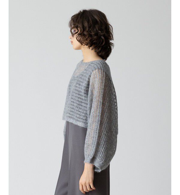 allureville「ドライモヘヤメッシュプルオーバー」|ニット・セーター|