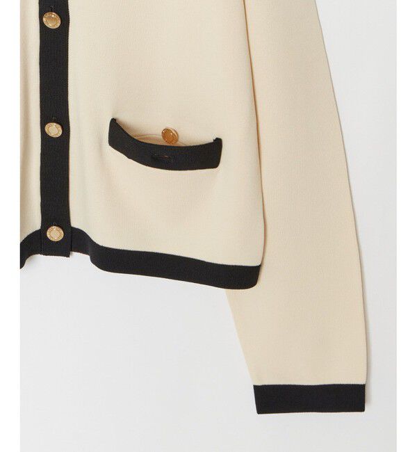 LOULOU WILLOUGHBY「◇【LOULOU WILLOUGHBY】バイカラーコンパクトカーディガン」|カーディガン|