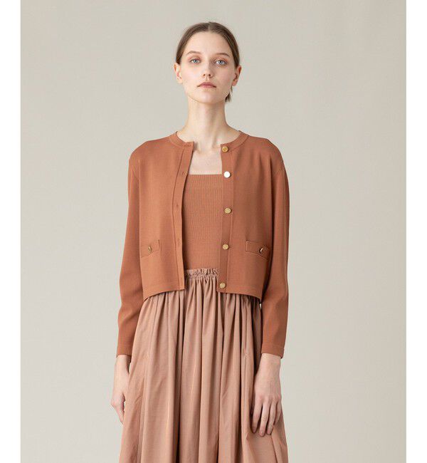 LOULOU WILLOUGHBY「◇【LOULOU WILLOUGHBY】バイカラーコンパクトカーディガン」|カーディガン|