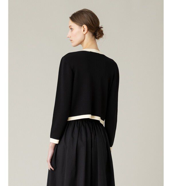 LOULOU WILLOUGHBY「◇【LOULOU WILLOUGHBY】バイカラーコンパクトカーディガン」|カーディガン|