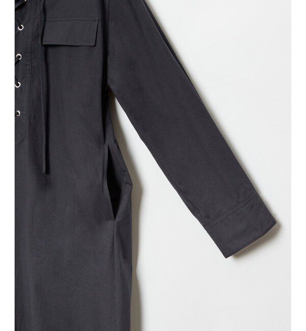 allureville「レースアップシャツワンピース」|ワンピース|