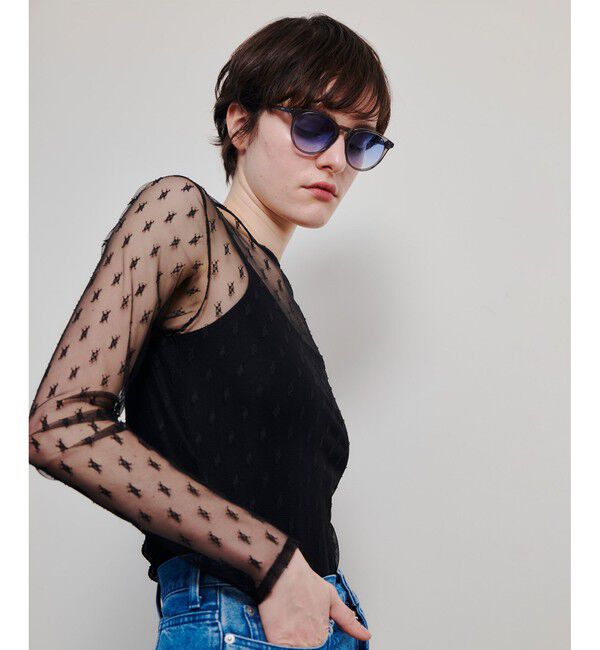 allureville「幾何柄チュールトップス」|Tシャツ・カットソー|