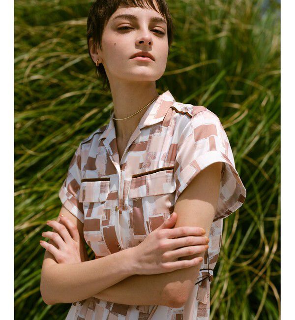 allureville「ジオメトリックSAFARIドレス」|ドレス|