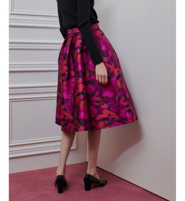 LOULOU WILLOUGHBY「【LOULOU WILLOUGHBY】LIMONTAジャガードフレアスカート」|フレア|