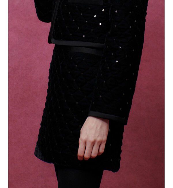 LOULOU WILLOUGHBY「【LOULOU WILLOUGHBY】ベロアキルティングミニスカート」|スカート|