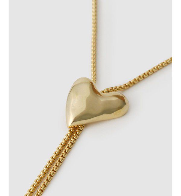 allureville「ハートモチーフループタイネックレス」|ネックレス|