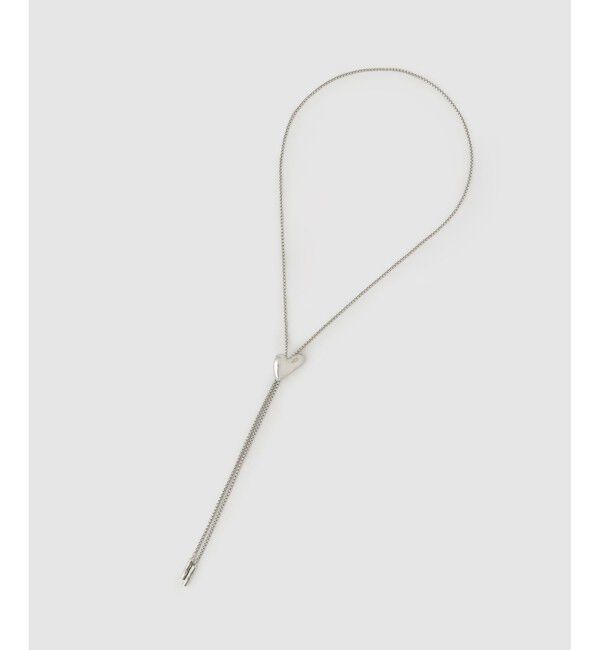 allureville「ハートモチーフループタイネックレス」|ネックレス|