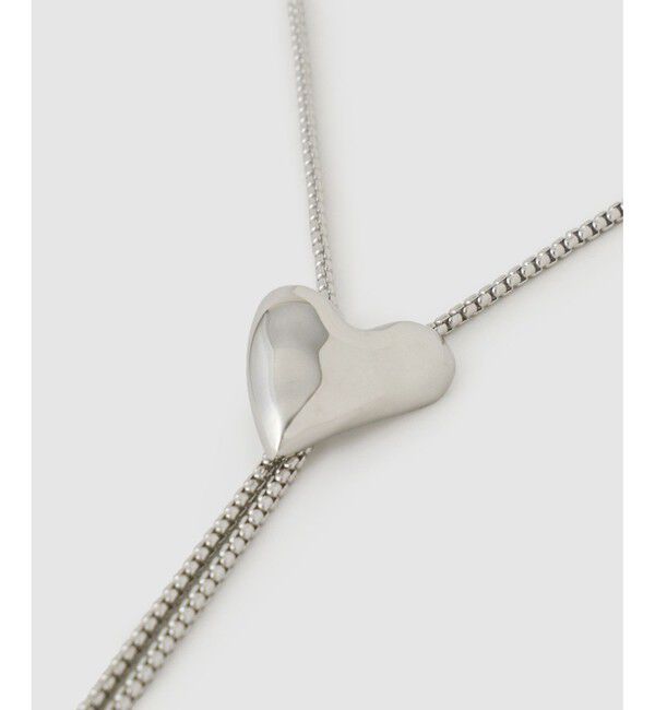 allureville「ハートモチーフループタイネックレス」|ネックレス|