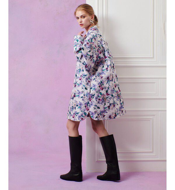 LOULOU WILLOUGHBY「【LOULOU WILLOUGHBY】LIMONTAフラワージャガードシャツワンピース」|ワンピース|