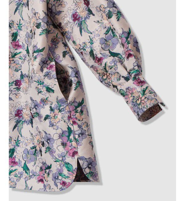 LOULOU WILLOUGHBY「【LOULOU WILLOUGHBY】LIMONTAフラワージャガードシャツワンピース」|ワンピース|