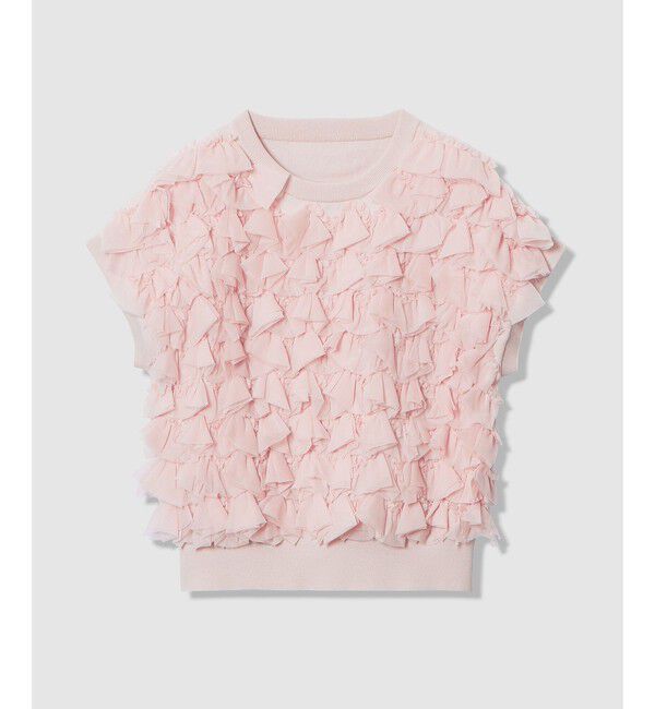 LOULOU WILLOUGHBY「【LOULOU WILLOUGHBY】ペタルパピヨンプルオーバー」|ニット・セーター|