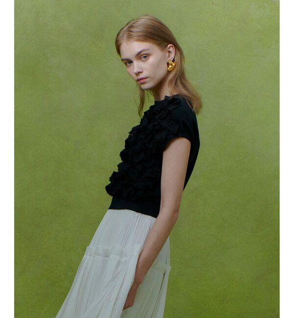 LOULOU WILLOUGHBY「【LOULOU WILLOUGHBY】ペタルパピヨンプルオーバー」|ニット・セーター|