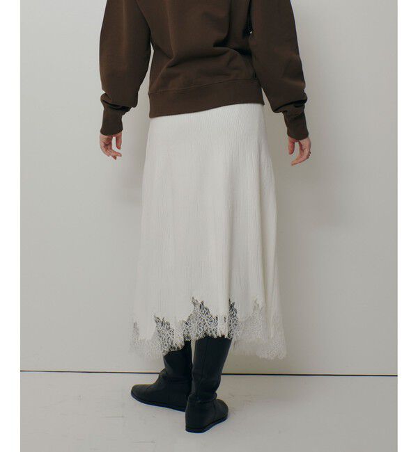 allureville「レースドッキングニットスカート」|スカート|