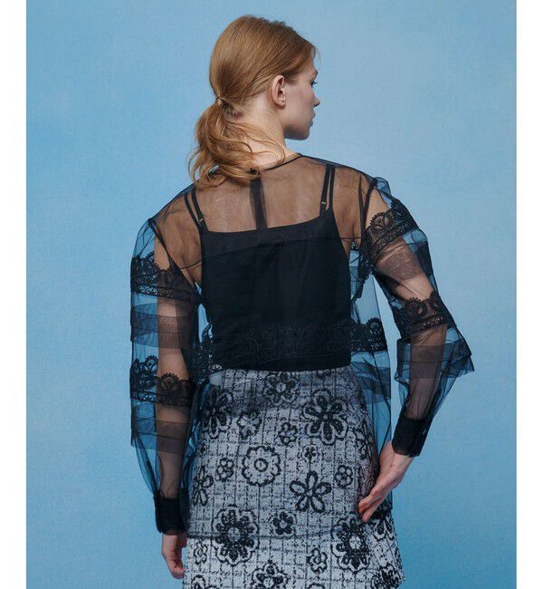 LOULOU WILLOUGHBY「【LOULOU WILLOUGHBY】チュールレースブラウス」|シャツ・ブラウス|