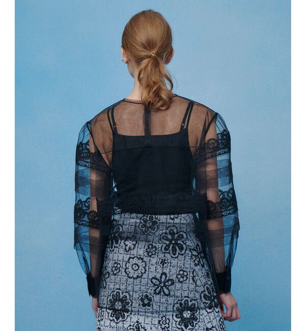 LOULOU WILLOUGHBY「【LOULOU WILLOUGHBY】チュールレースブラウス」|シャツ・ブラウス|