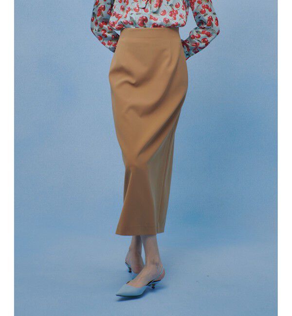 LOULOU WILLOUGHBY「【LOULOU WILLOUGHBY】ダブルクロスタイトスカート」|タイト|